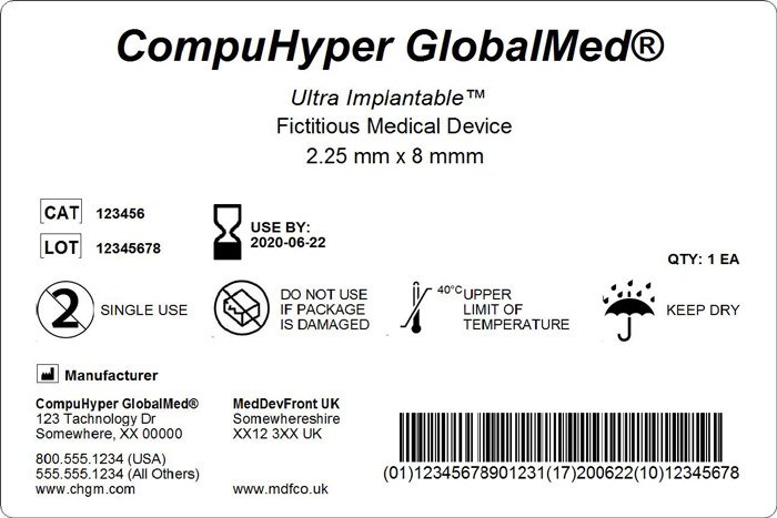 TEKLYNX UDI FDA Label Sample