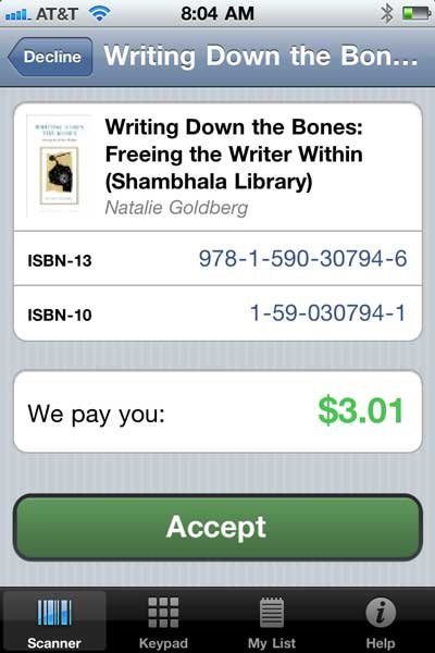 Scan Barcodes to Recycle Books into Cash books2