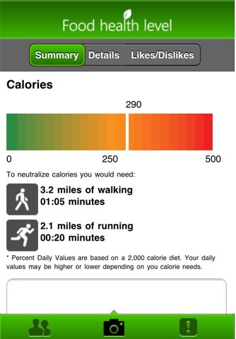 UPC code scanner food health level app