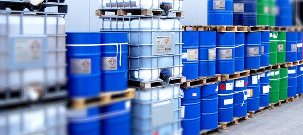 web drums and ibcs with labels